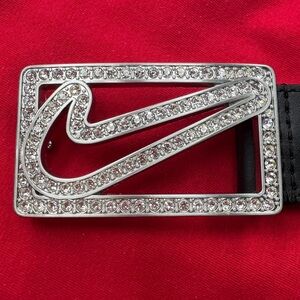 Nike Black Leather Golf Belt